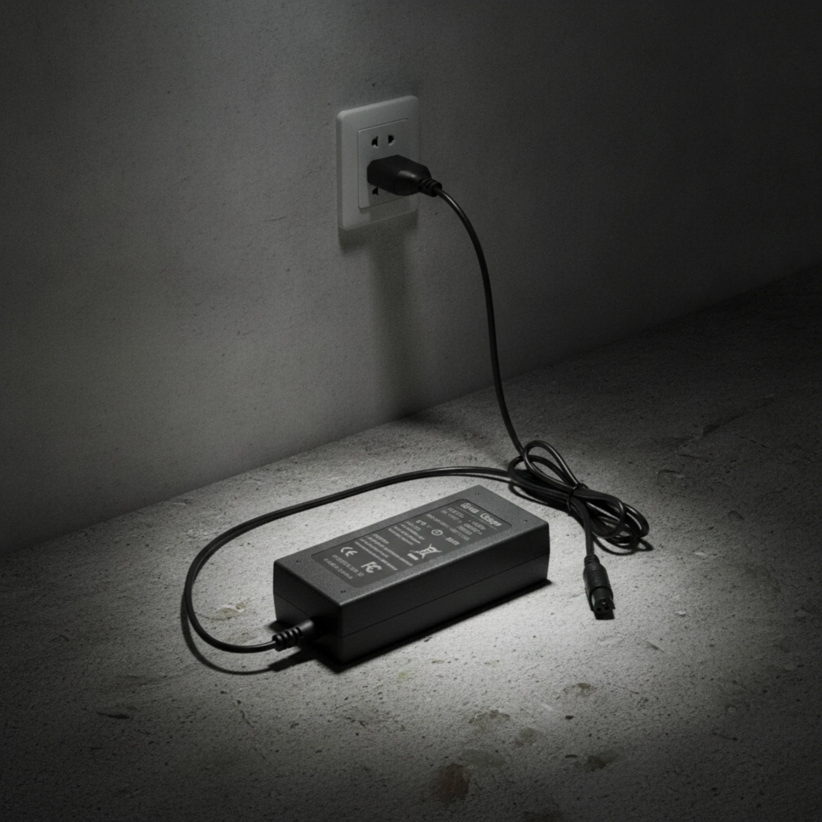 Battery Charger Compact Hard Shell 42V 2A Power Adapter with LED Indicator for Daily Commuters Electric Scooters