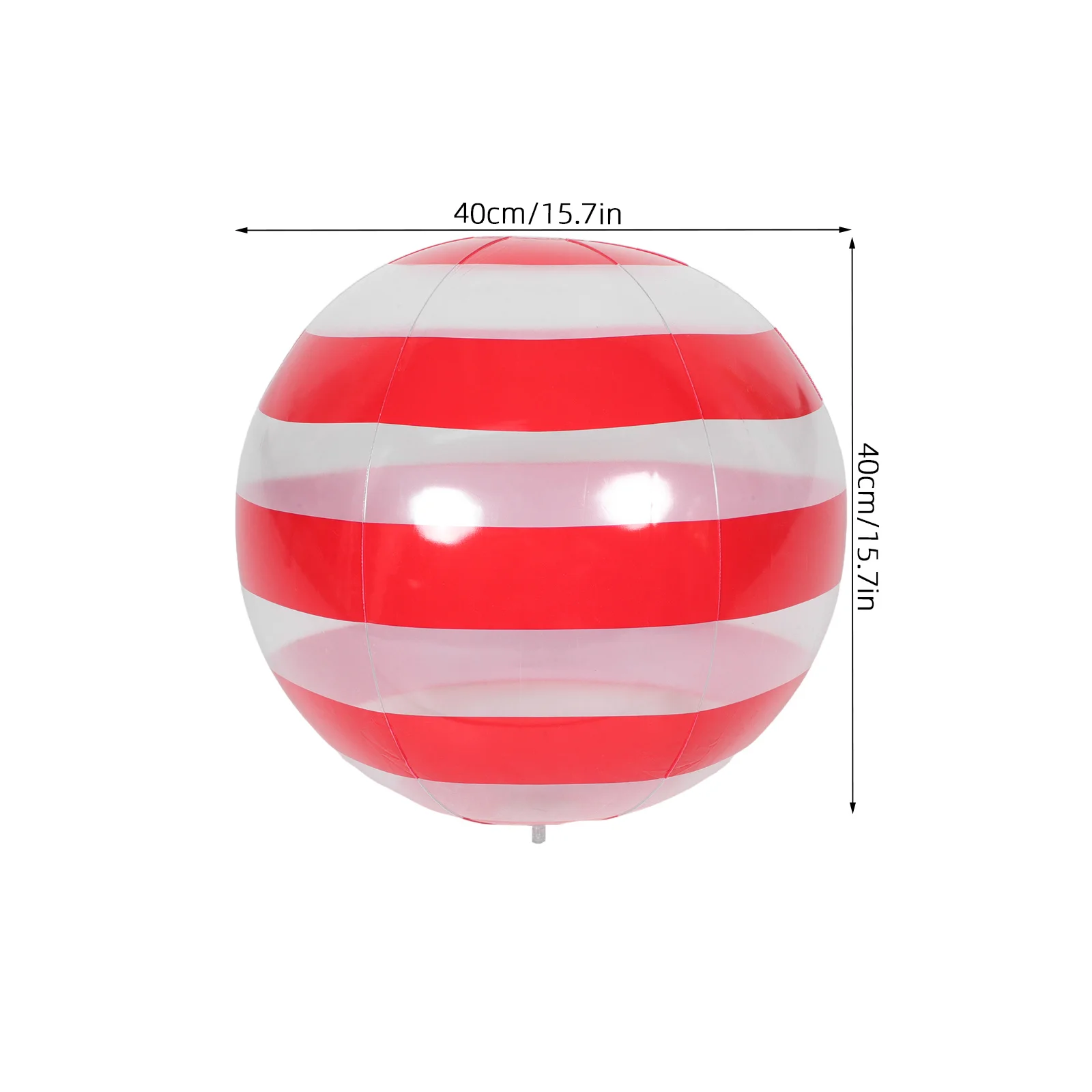Pallone da spiaggia gonfiabile Design a strisce trasparenti per feste estive in piscina Divertimento per famiglie all'aperto Parco giochi per bambini Evento di nozze