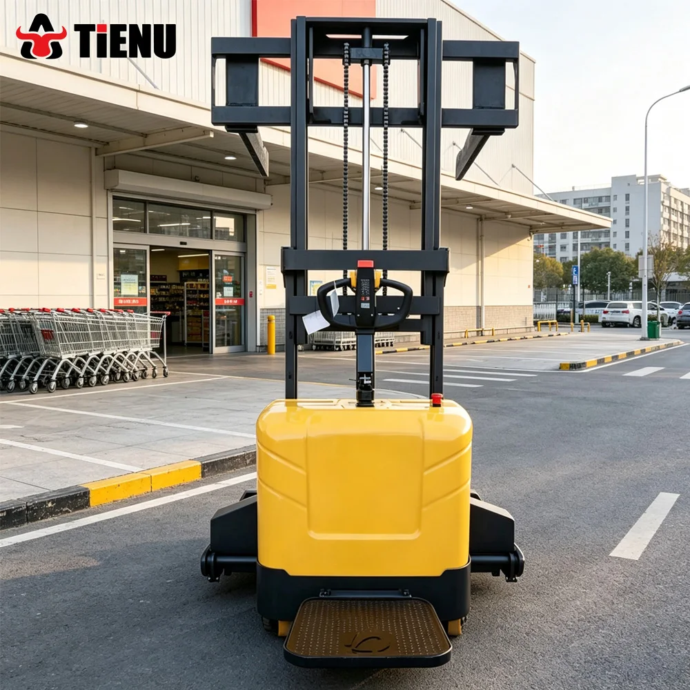 The New Electric Lifting Pallet Stacker Has An Adjustable Lifting Height Of 2 Meters To 5.5 Meters And Supports Customization