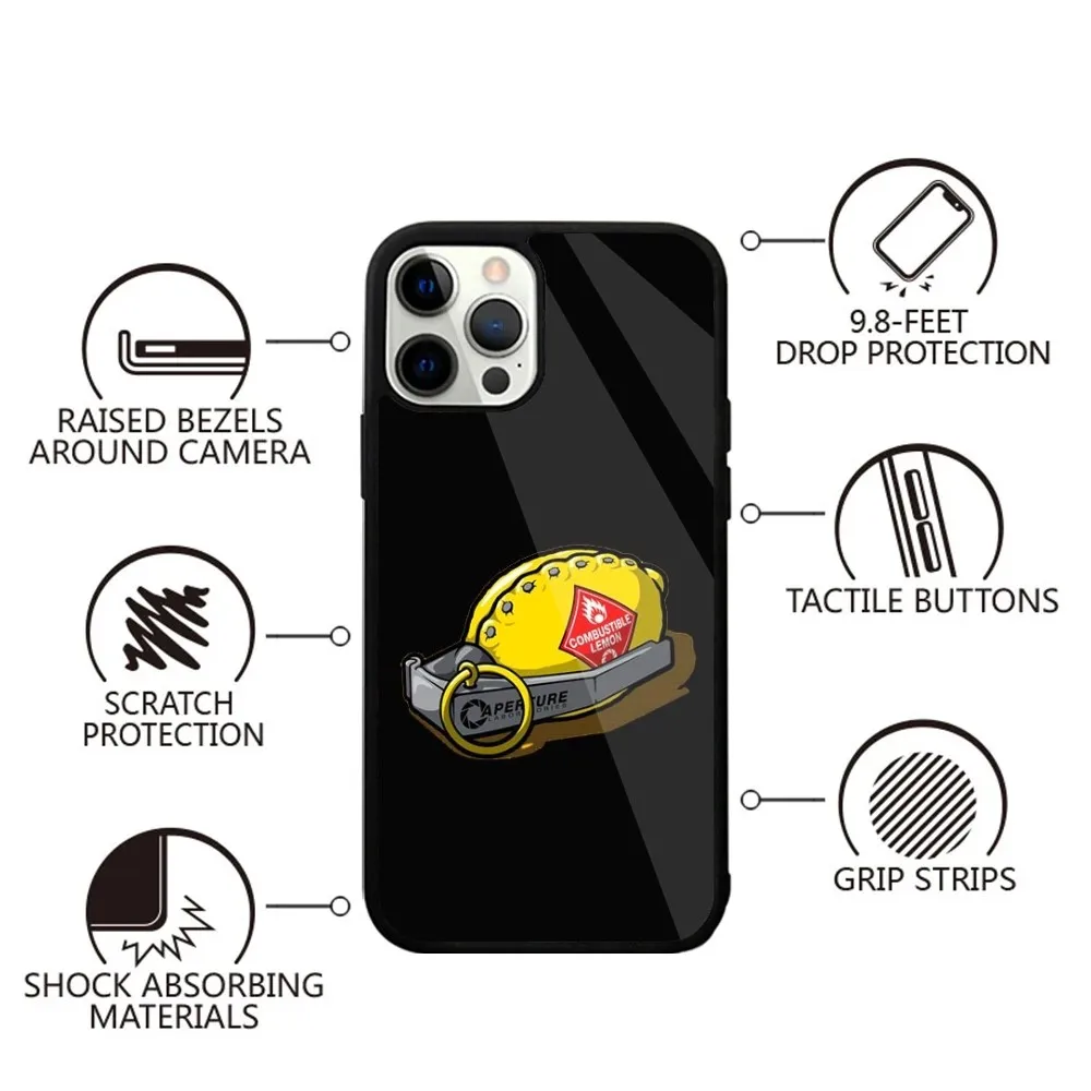 Funny Lemon Phone Case For iPhone 15,14,13,12,11,Plus,Pro,Max Mini Magsafe Magnetic Wireless Charging