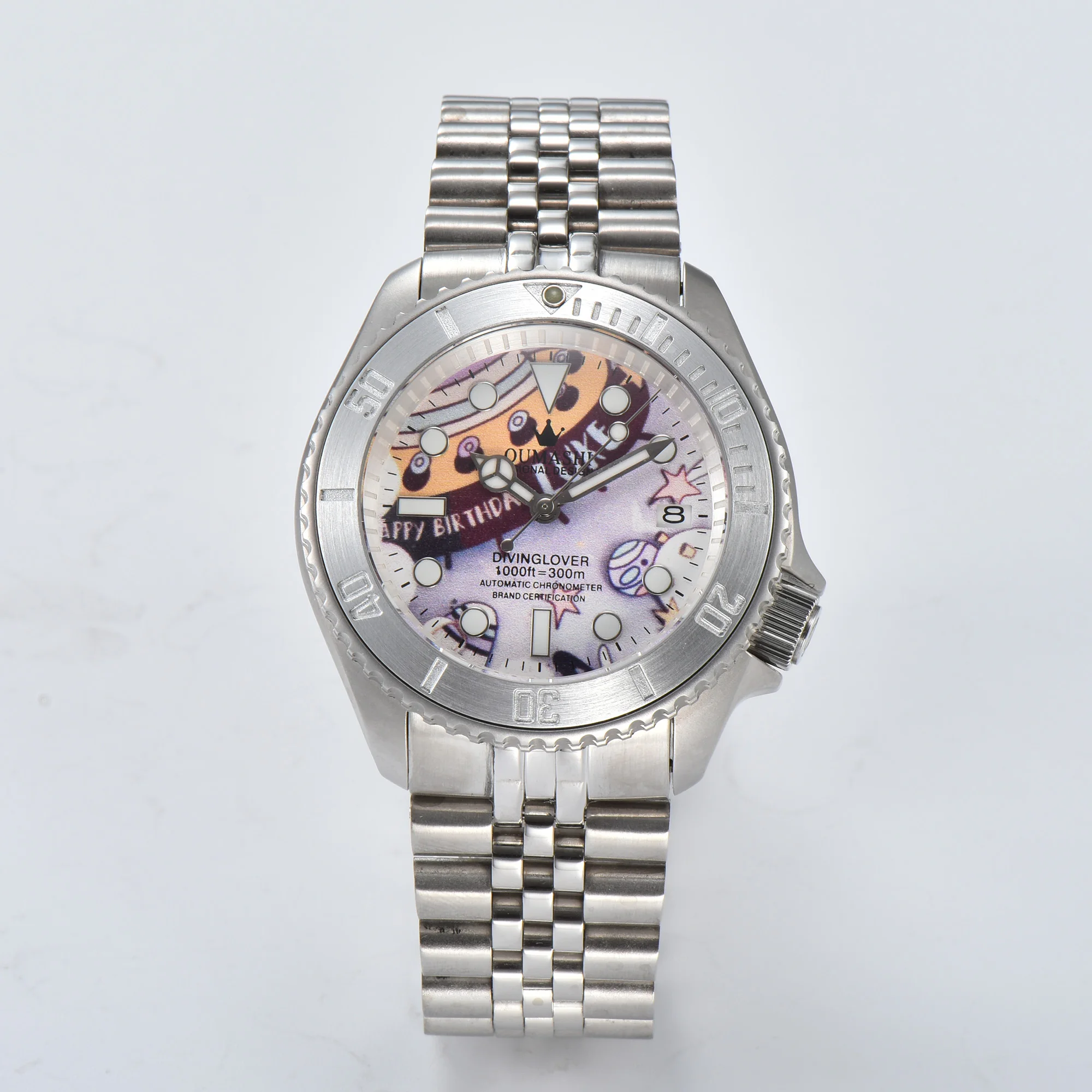 Orologio da uomo 42mm SKX007 Orologio con vetro zaffiro Orologio impermeabile Movimento automatico Orologio meccanico Orologio con movimento NH36