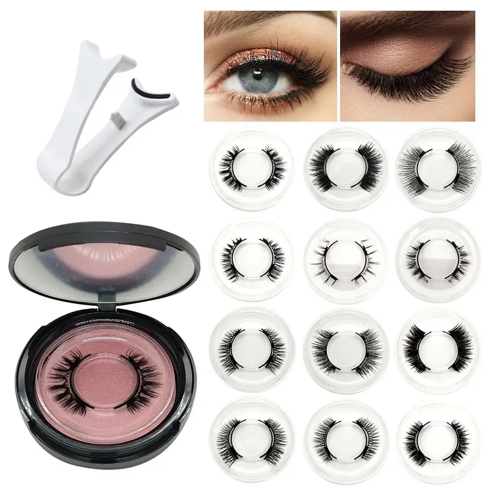 Magnete Pinzette mit 3D magnetischen natürlichen Nerz falsche Wimpern profession elle Wimpern verlängerung Make-up Locken wickler Clip Clamp Make-up-Tool