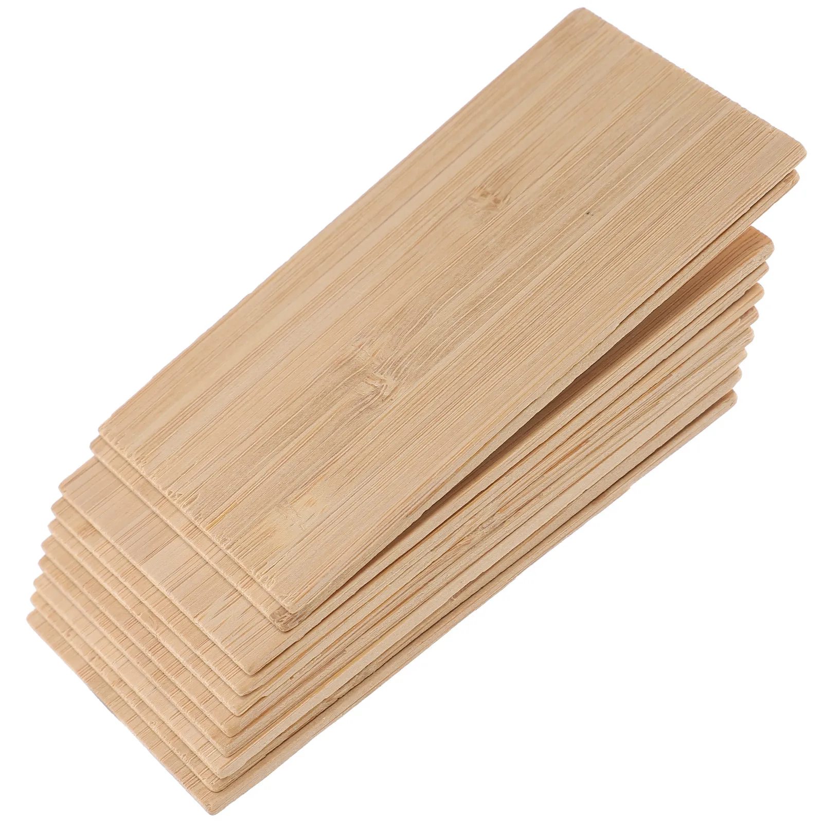 

10Pcs Unfinished Rectangular Bamboo Cutouts Blank Craft Blanks for DIY Decoration Anniversary Gifts Birthday Boards Reminder