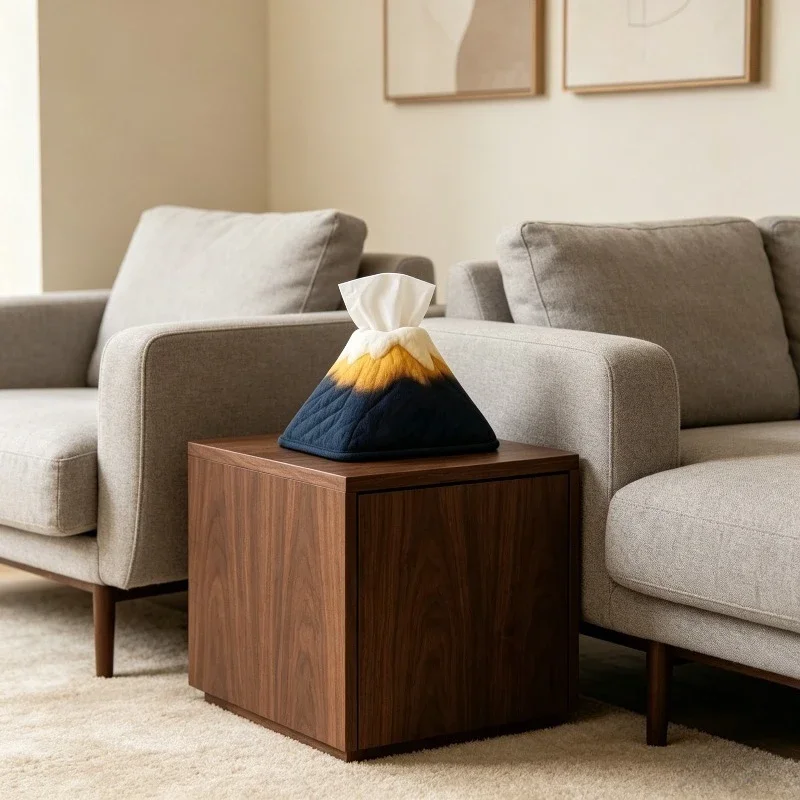 Stylish Mountain View Tissue Box Creative Fuji Paper Box Unique Soft Household Tissue Boxes Living Room Organization Accessories