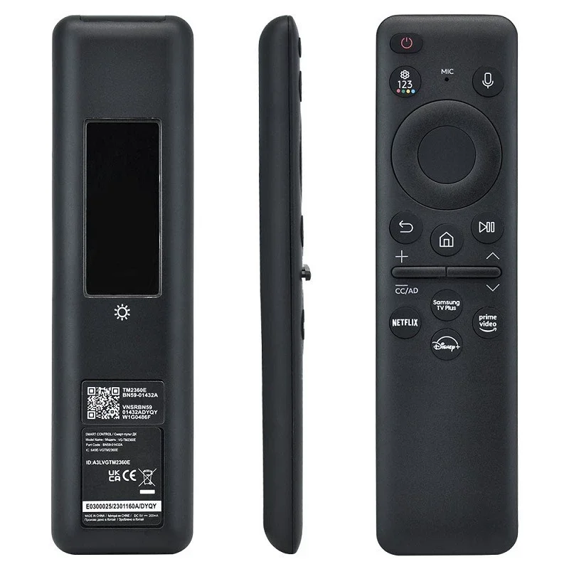New BN59-01455A TM2360E 2024 for Samsung TV Voice Solar Cell Rechargeable Remote Control Q90D QNX1D S85D S90D DU8000 QN900D
