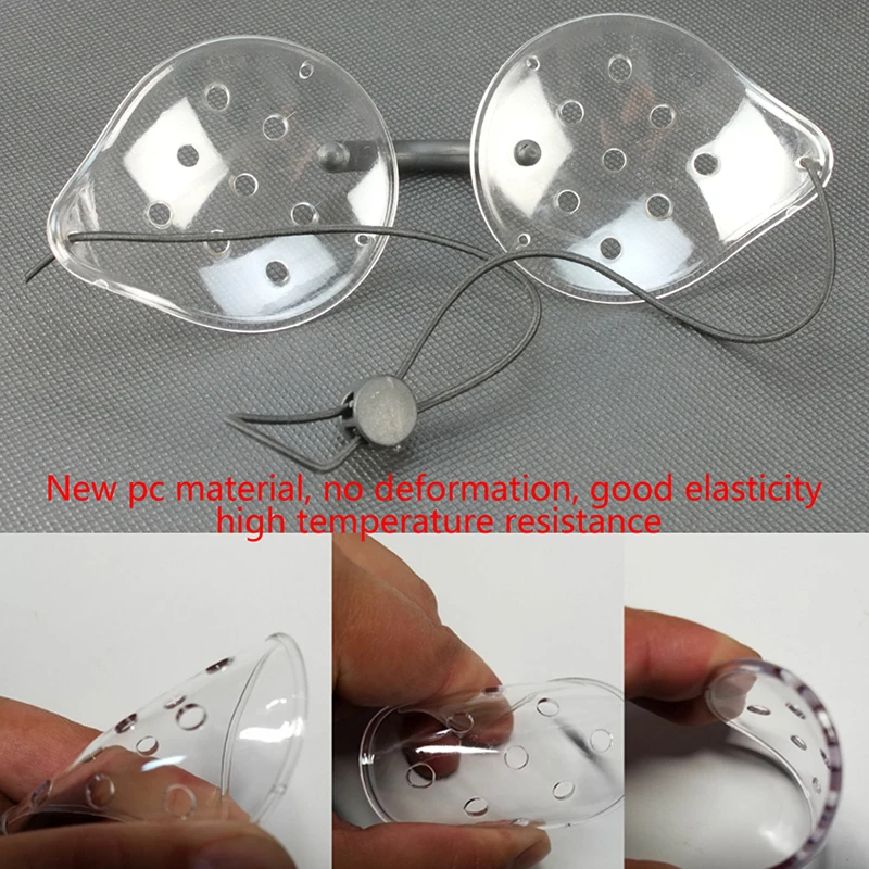 1Pcs Plastic Ventilated Clear Eye Shield Eye With 9 Holes After Eye Surgery