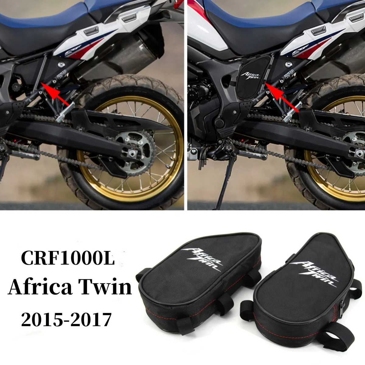 

For Honda CRF1000L Africa Twin 2015 2016 2017 CRF 1000 L Motorcycle Side Frame Bag Waterproof Repair Tool Placement Storage Pack