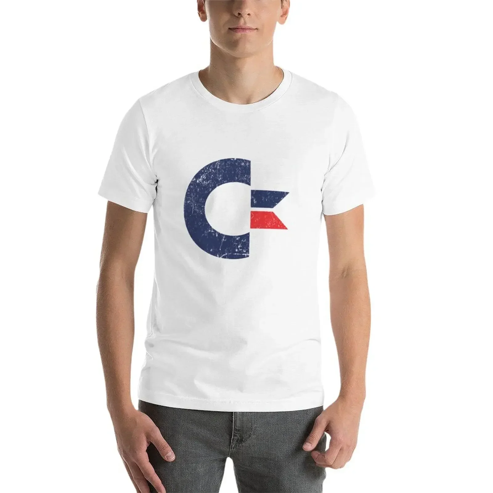 Commodore-Camiseta de anime internacional para hombre, camisa vintage, diseño de aduanas, ropa kawaii, moda