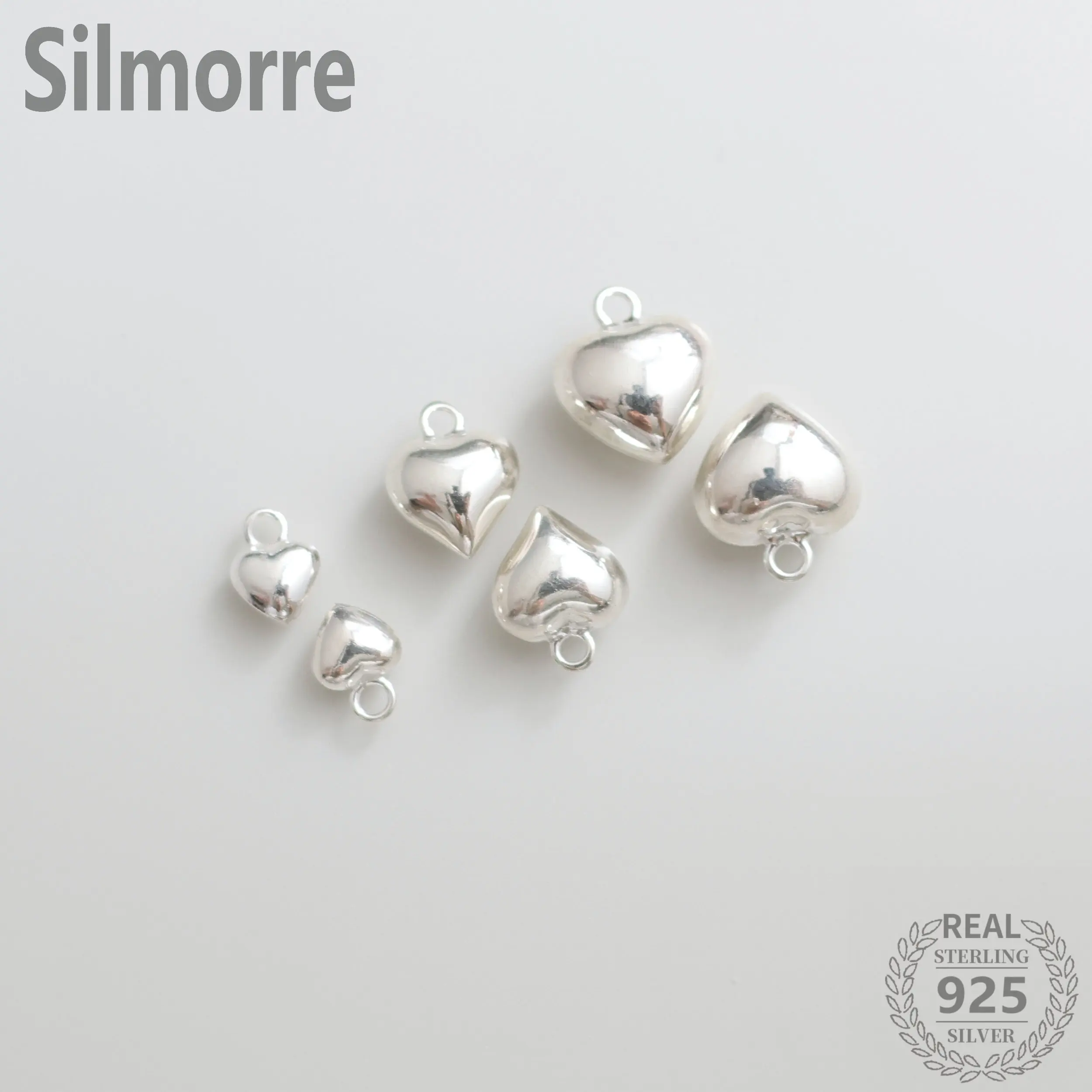 

Подвеска в виде сердца из серебра 100% пробы, 1 шт.