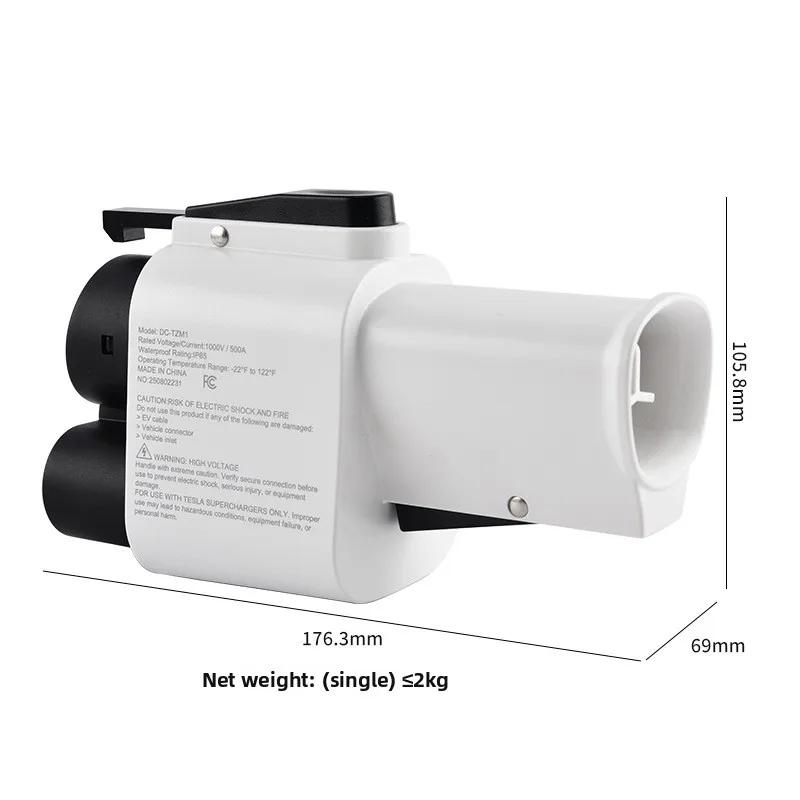 NACS To CCS1 DC Adapter 500A IP65 IP67 DC Fast Charger Connector Charging Converter Car Charger Adapter Factory Direct Wholesale