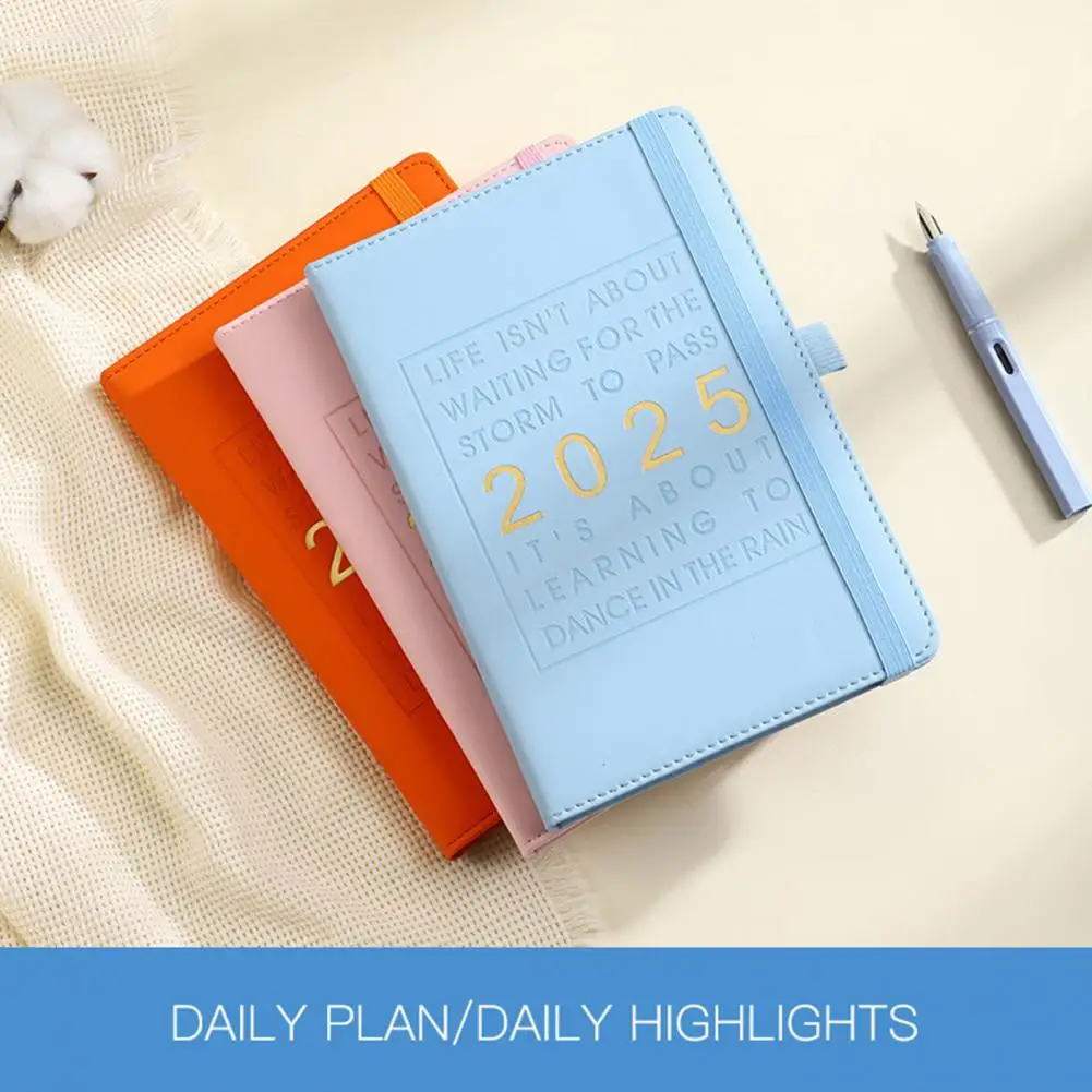 Reduce Blindness with Planner 2025 2025 Weekly Planner 2025 Inspirational Quotes Planner Notebook with Faux Leather Hardcover