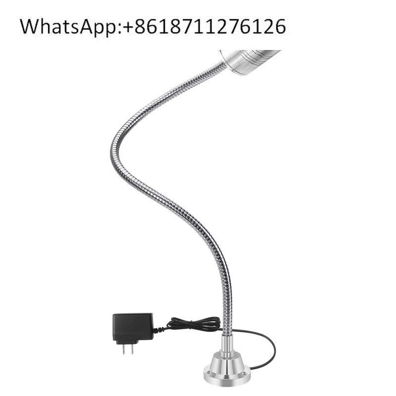 LED work lamp strong magnetic seat table lamp long arm universal lamp hose white light energy-saving lighting 24v220v