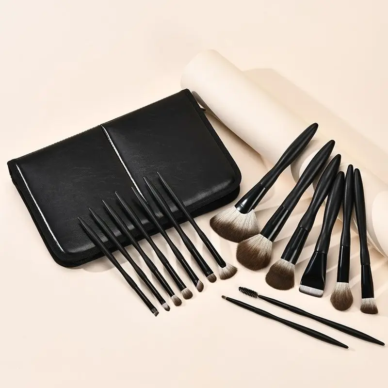 

15 Animal Hair Makeup Brushes, Snow Fox Hair Eyeshadow Brushes, Professional Makeup Brushes, Animal Hair