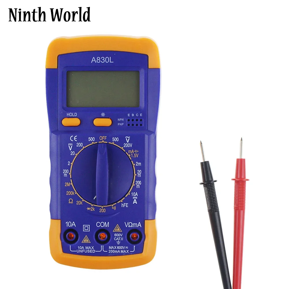 Ninth World A830L Digital Multimeter LCD Digital Multimeter DC AC Voltage Diode Frequency Multitester