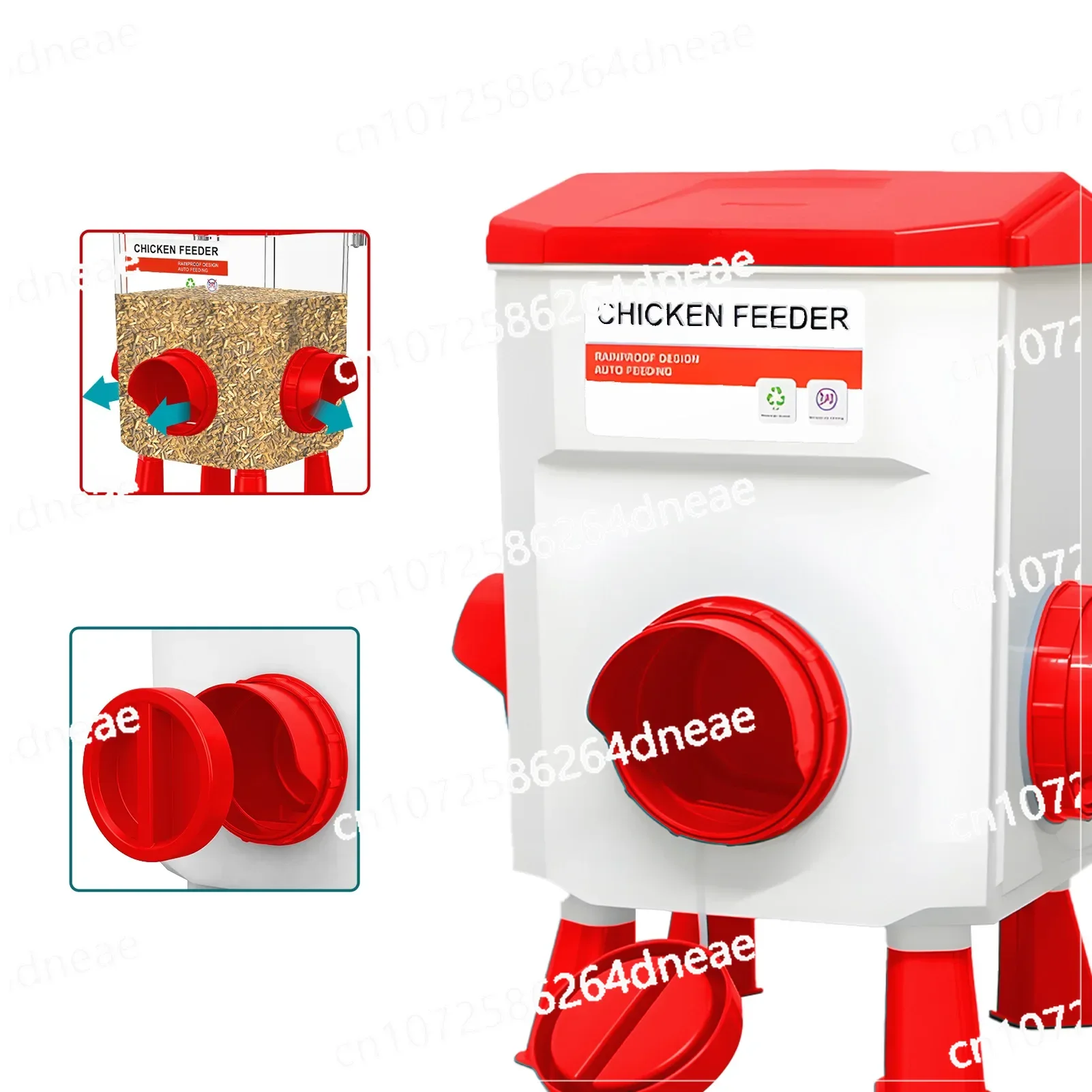 

Chicken Feeder and Waterer Set Hanging Poultry Waterer Kit Chicken Coop Accessories