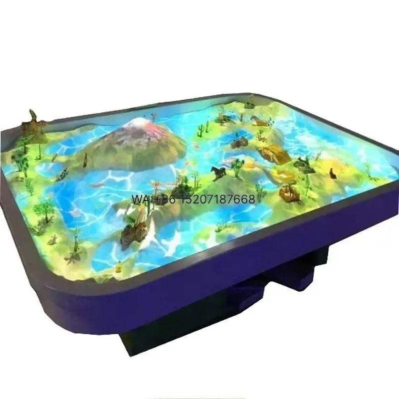 Wmwmnu for Amusement Park 3D Projection Game Magic Sand Interactive Table Projector Sea AR Augmented Reality Sandbox