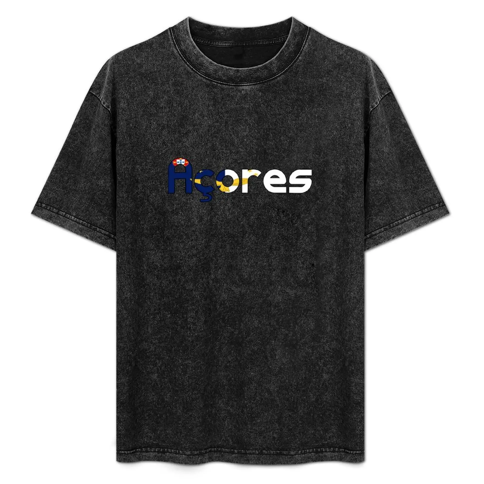 

Azores Word T-Shirt Big and Tall Casual T-Shirt