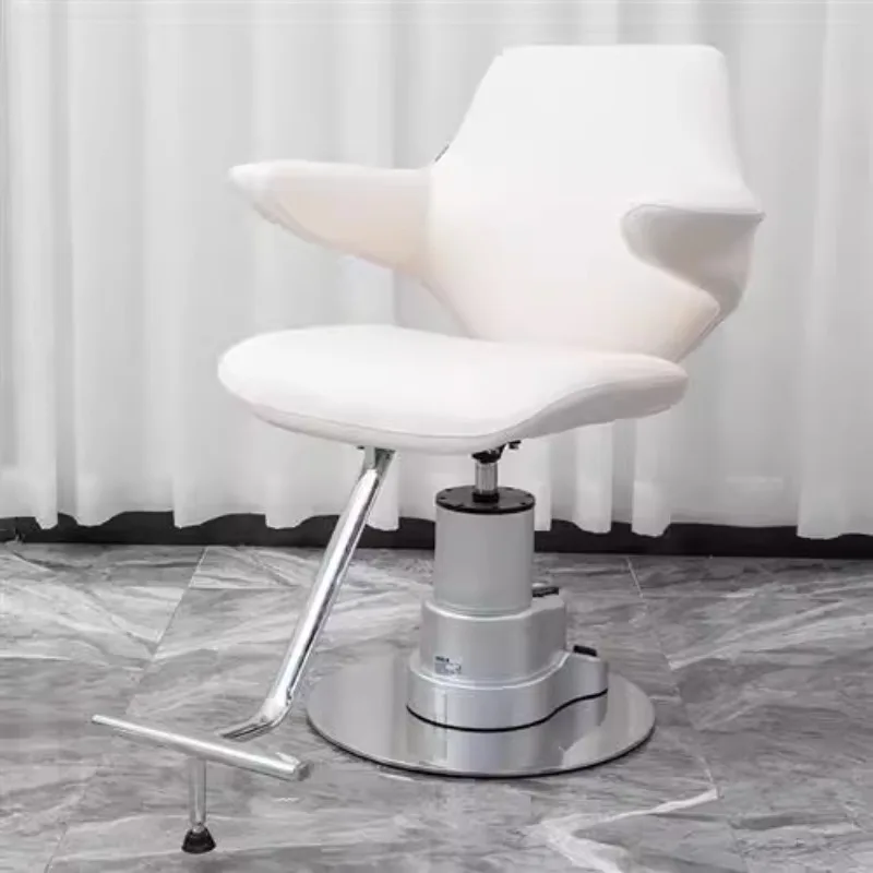 

Hairdressing Makeup High Barber Chair Salon White Recline Shampoo Barber Chair Pedicure Pedal Silla Barberia Garden Furnitures