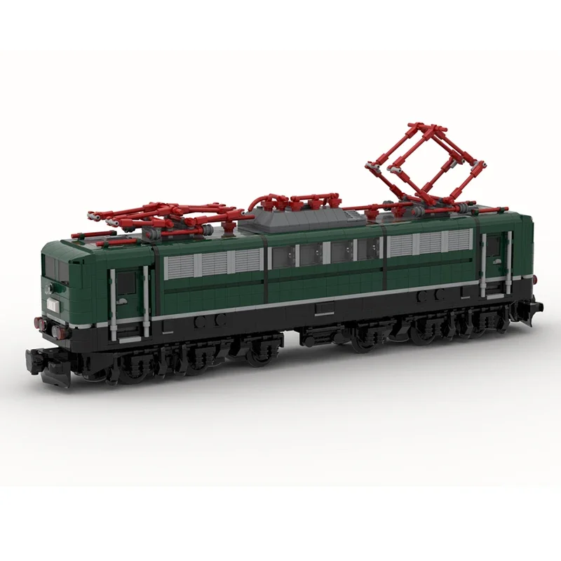 Modelo de tren de alta velocidad de ciudad, bloques de construcción Moc, tecnología de tren db-baureihe, bloques modulares, juguete de Navidad, juegos de ensamblaje DIY