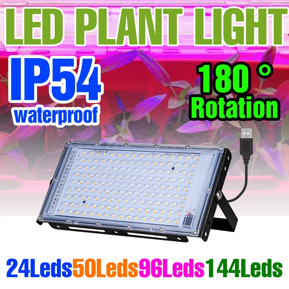 

USB Full Spectrum Plant Lamp LED Grow Light Indoor Succulent Cultivation Lamps Greenhouse Tent Flowers Potted Fill Lighting