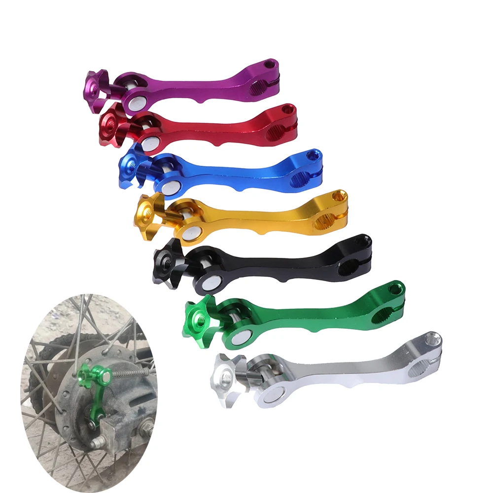 

Universal Motorcycle Brake Lever CNC Aluminum Rear Brake Arm Lever for Pit Dirt Bike Scooter Motorbike Modification Parts
