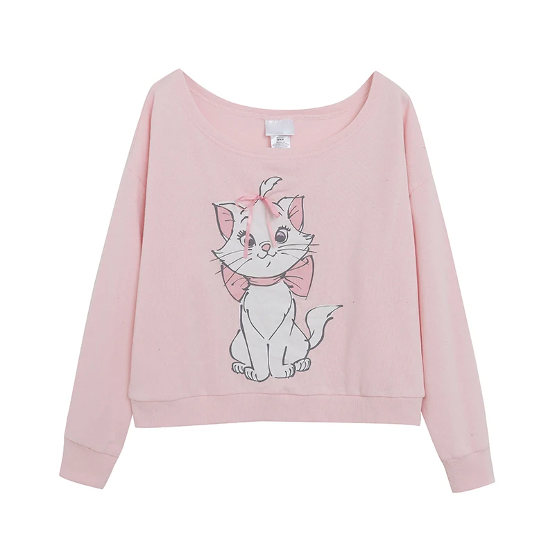 

Розовая флисовая толстовка с мультяшным аниме-принтом и узлом, свободного кроя, с длинными рукавами, удобная, для подростков, женская модная верхняя одежда