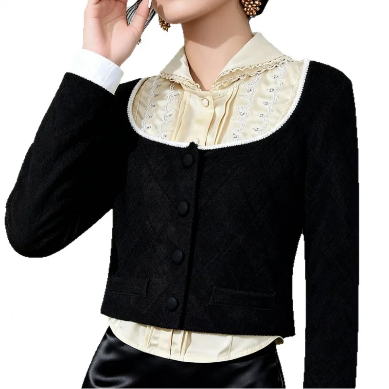 2026 Spring and Autumn New Style Three-Dimensional Floral Loose Knit Cardigan Sweater Coat Women 5