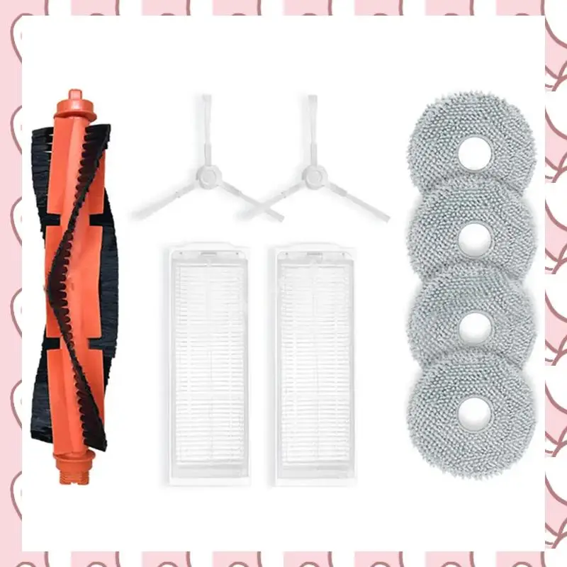 

HHTL For Xiaomi Robot Vacuum X20 C101 Replacement Accessories Kit Main Side Brush Hepa Filter Mop Cloth