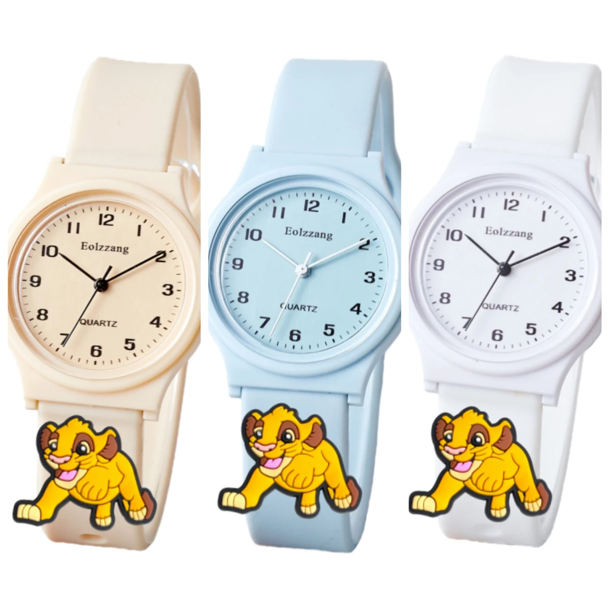 時計かわいいライオンキングシンバ男の子女の子腕時計子供ミニマリストかわいい子供漫画腕時計ギフト子供のための女の子時計