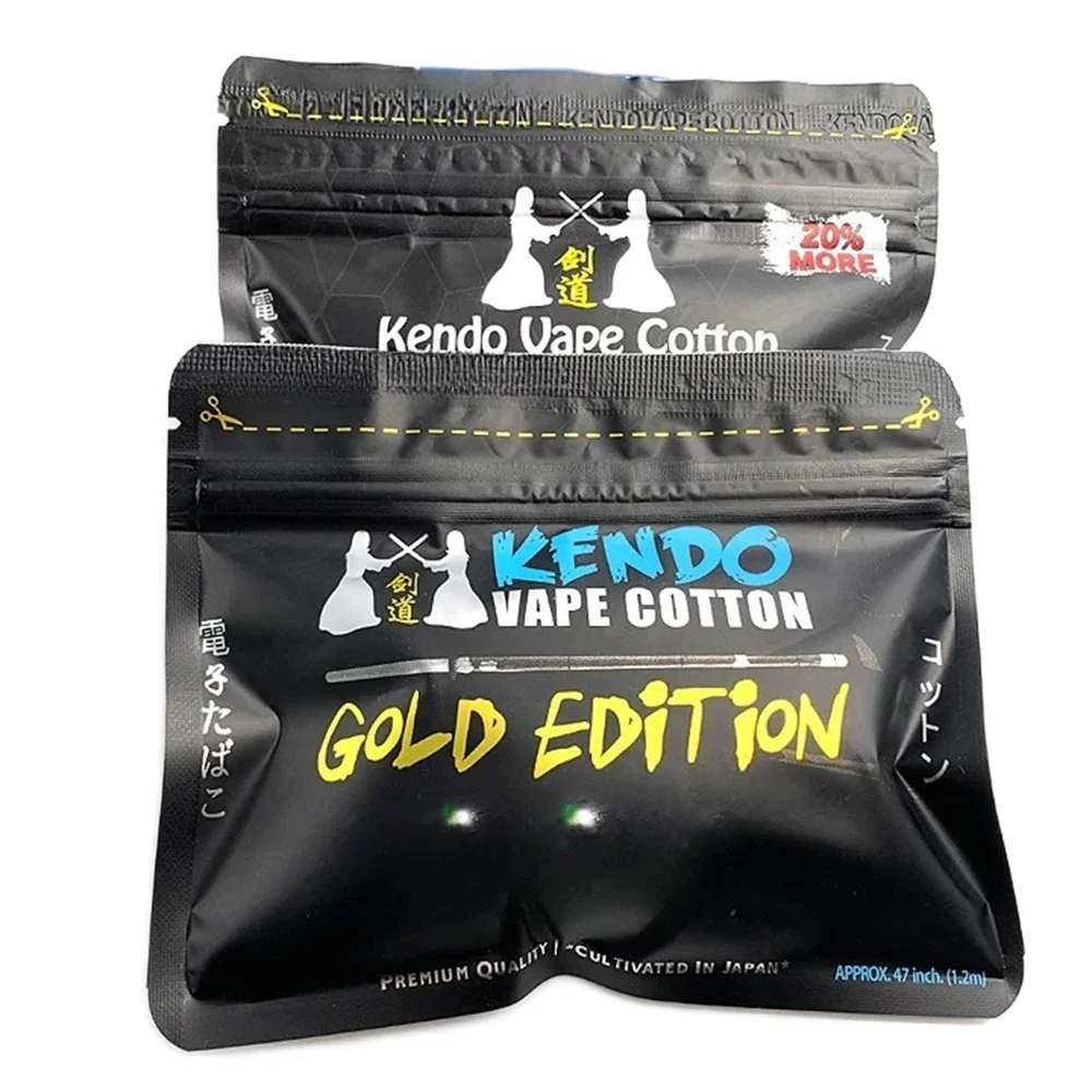 Kendo Cotton Blue Edition para DIY Bacon RDA tanque alambre calefactor algodón