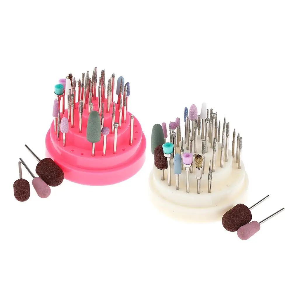 Juego de brocas para uñas de carburo de tungsteno, herramientas eléctricas para manicura, 45 Uds.