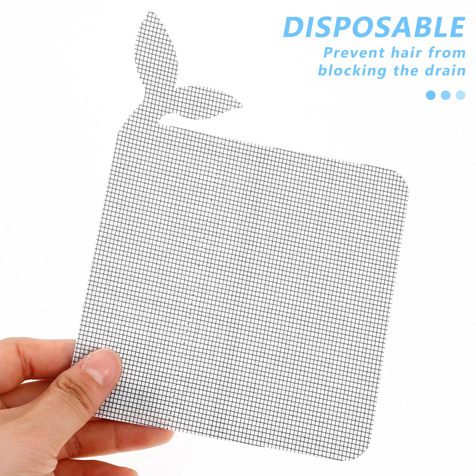 

10Pcs Floor Drain Filter Sticker Self-Adhesive Anti-Blocking Shower Hair Catcher Disposable Bathroom Drain Strainer Hair
