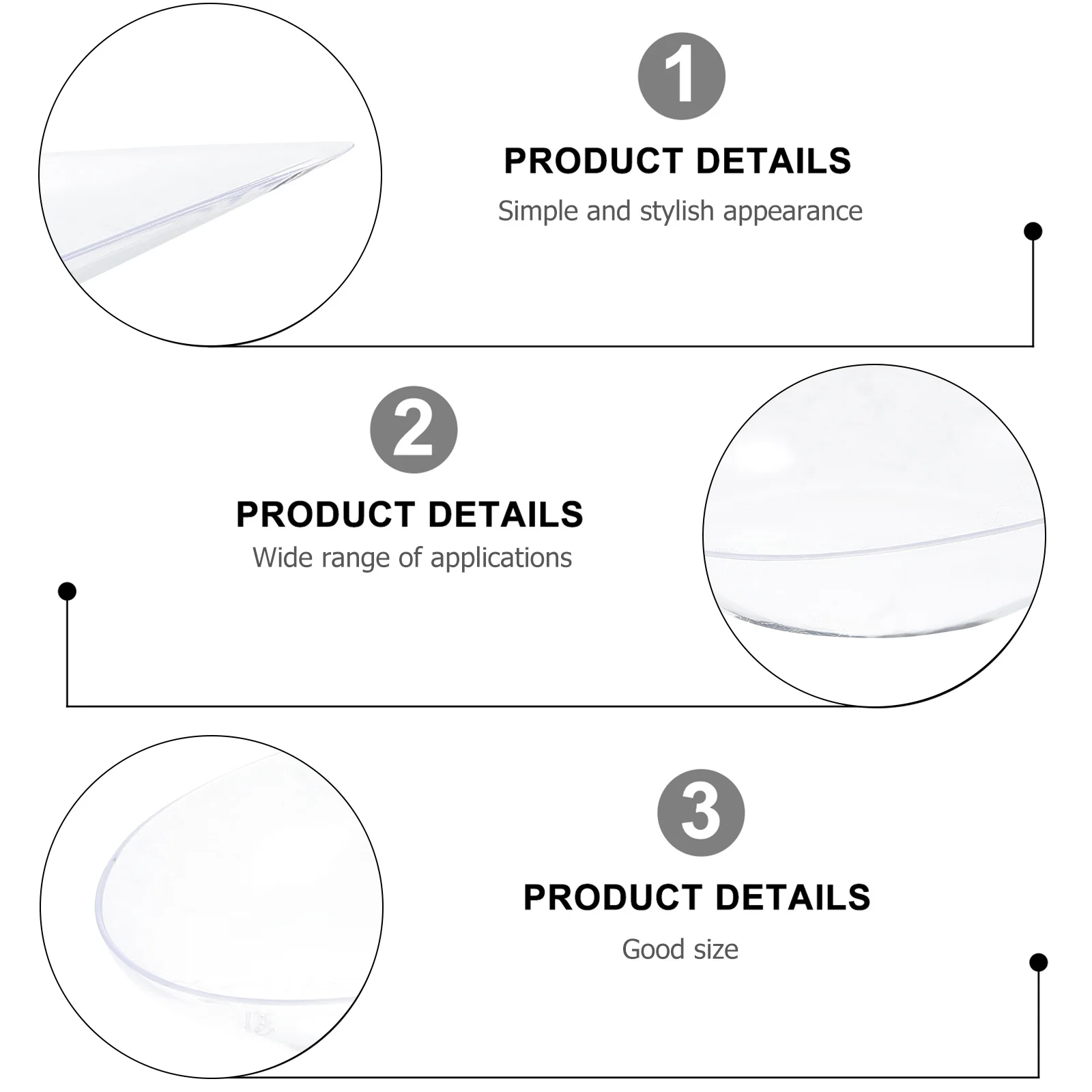 

20Pcs Smooth Round Edges Disposable Plastic Dessert Spoons Safe Comfortable Use for Parties Appetizers Catering