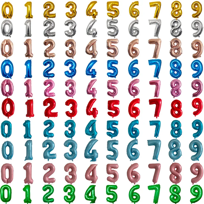 عدد 3 موضوع الذهب الوردي الفضة عدد كبير موضوع احباط بالونات الهيليوم استحمام الطفل 3 سنوات حفلة عيد ميلاد الديكور Globos #6