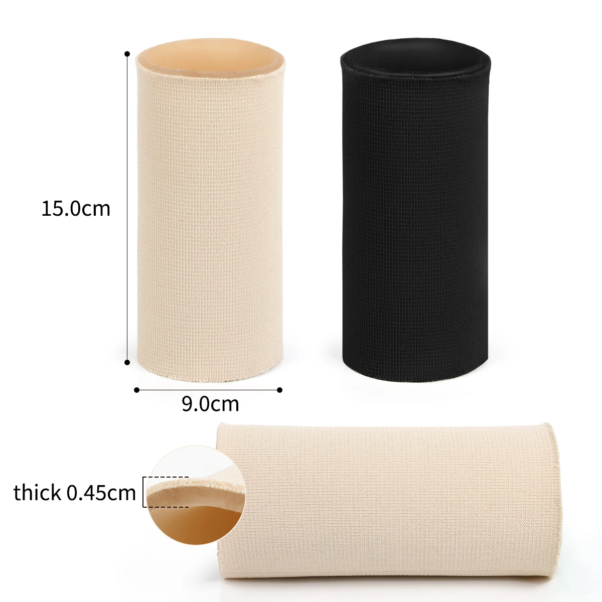 Ankle Gel Sleeves Padded Skate Socks Ankle Pads Ankle Compression Sleeves for Skating Riding Ski Foot Support Protector