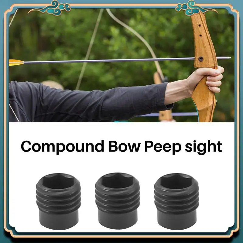 Picture 3: Latest 37 Degree Compound Bow Peep Housing Aperture Kit Composite Bow Archery Accessories