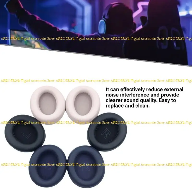 

E21E Replacement Ear Pad Headphones Ear Cushions Cover Earmuffs for Life Q30/Q35