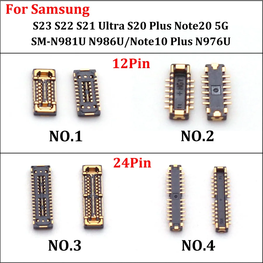 5-20PCS WiFi Antenna FPC Connector on Board for Samsung S23 S22 S21 Ultra S20 Plus Note20 5G SM-N981U N986U/Note10 Plus N976U