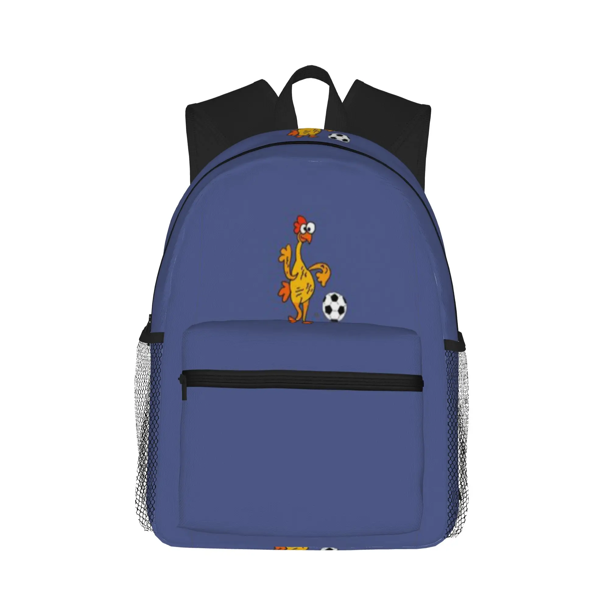 Funny Rubber Chicken Playing Soccer  Casual Backpack for Students and Adults Backpacks for women