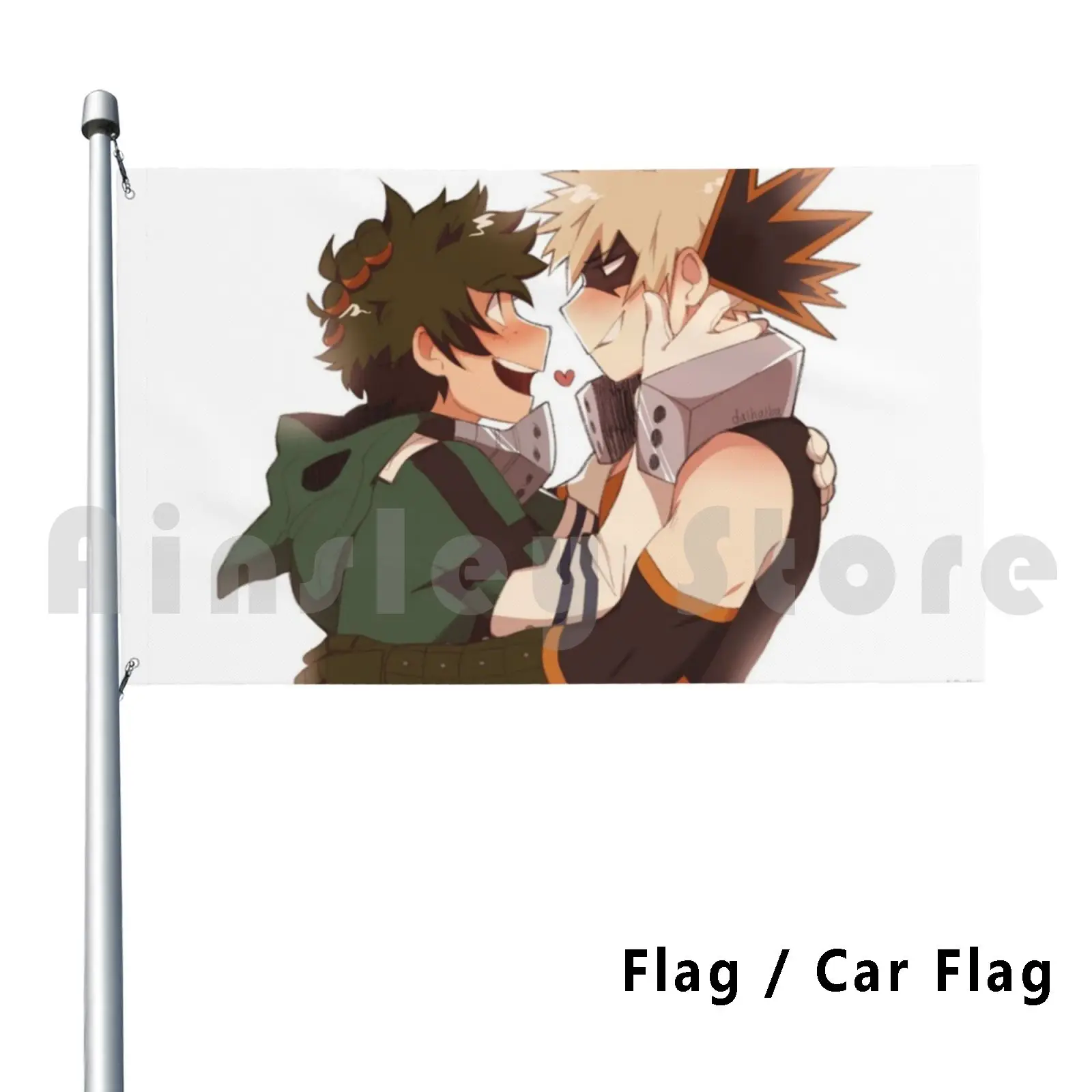 Horikoshi Please Let Them Hug Outdoor Decor Flag Car Flag Bakudeku Katsudeku Bnha Mha Deku Bakugou Katsuki Midoriya