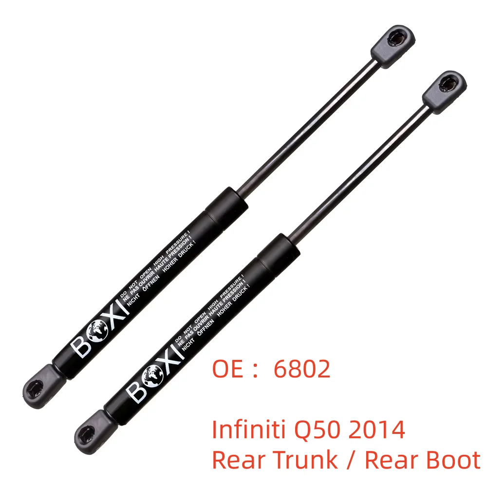 BOXI 2PCS Rear Trunk Struts Lift Supports Dampers Struts  844304GA0A 844304GA2A  6802 for Infiniti Q50 2014 Trunk shocks