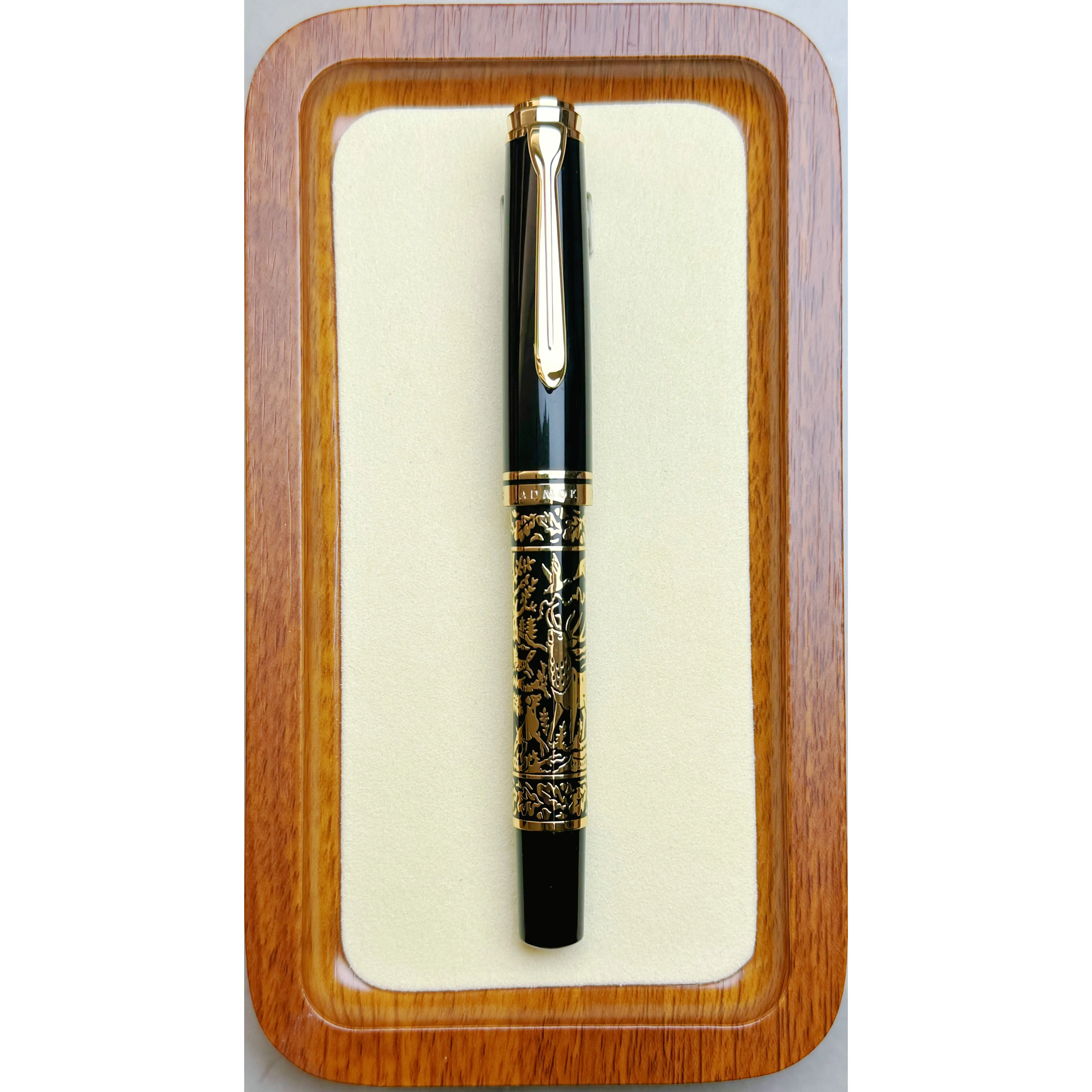 

ADMOK J800 Finely Carved Piston on Ink Schmidt Nib BOCK Nib Pelican Pen Baileybird Fountion Pens Business Office Writing