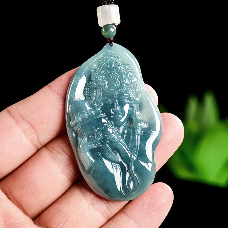 

Бирманский жадеит Zaki Lam кулон талисманы Роскошные винтажные ювелирные аксессуары из настоящего нефрита дизайнерское модное ожерелье