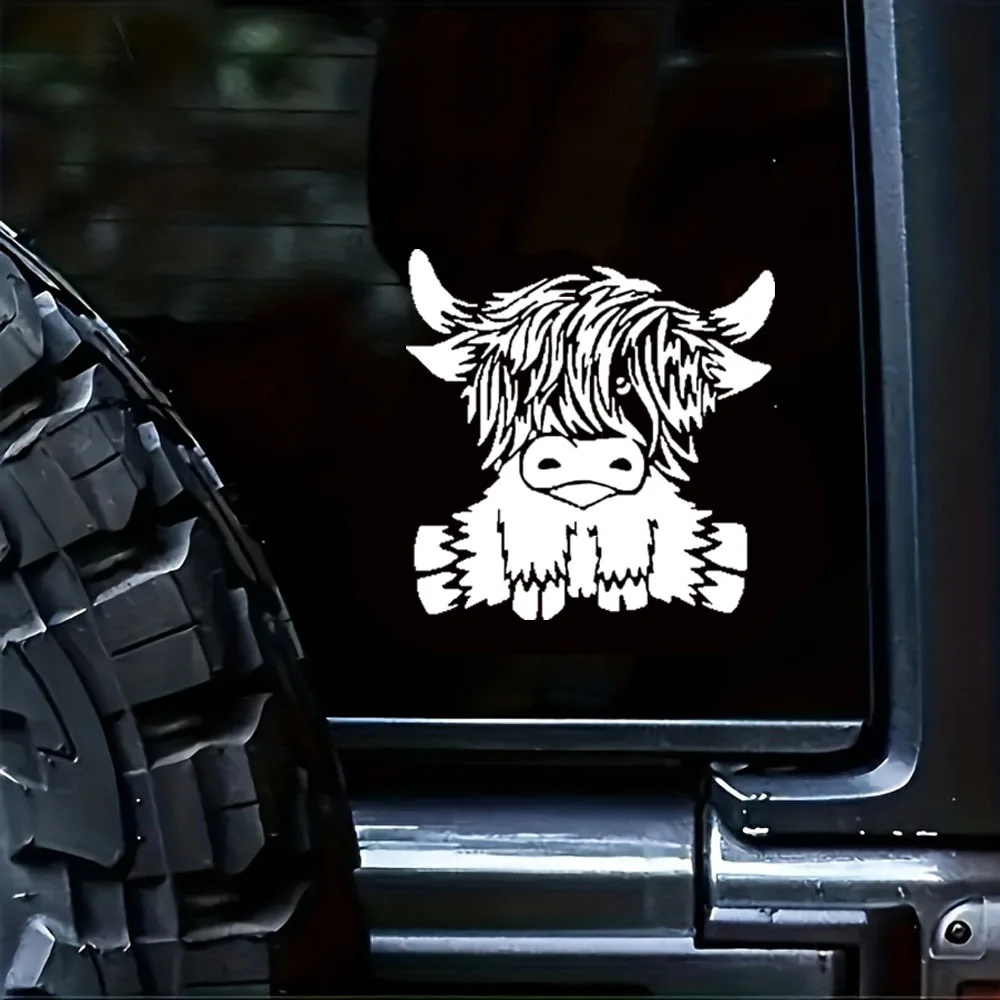 

Виниловая наклейка с изображением коровы Хайленд, 1 шт. - прочная наклейка из ПВХ для автомобилей, грузовиков, фургонов, ноутбуков и бамперов. Виниловые наклейки для автомобилей.