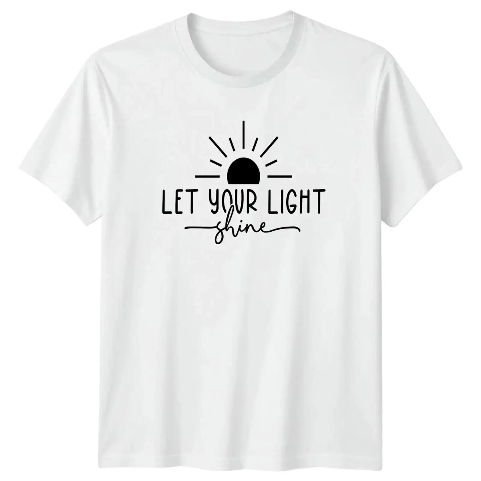 Lass dein Licht leuchten T Shirt Motivation Positive Affirmation Geschenk vintage Washed graphic Top For Everyday Wear homme