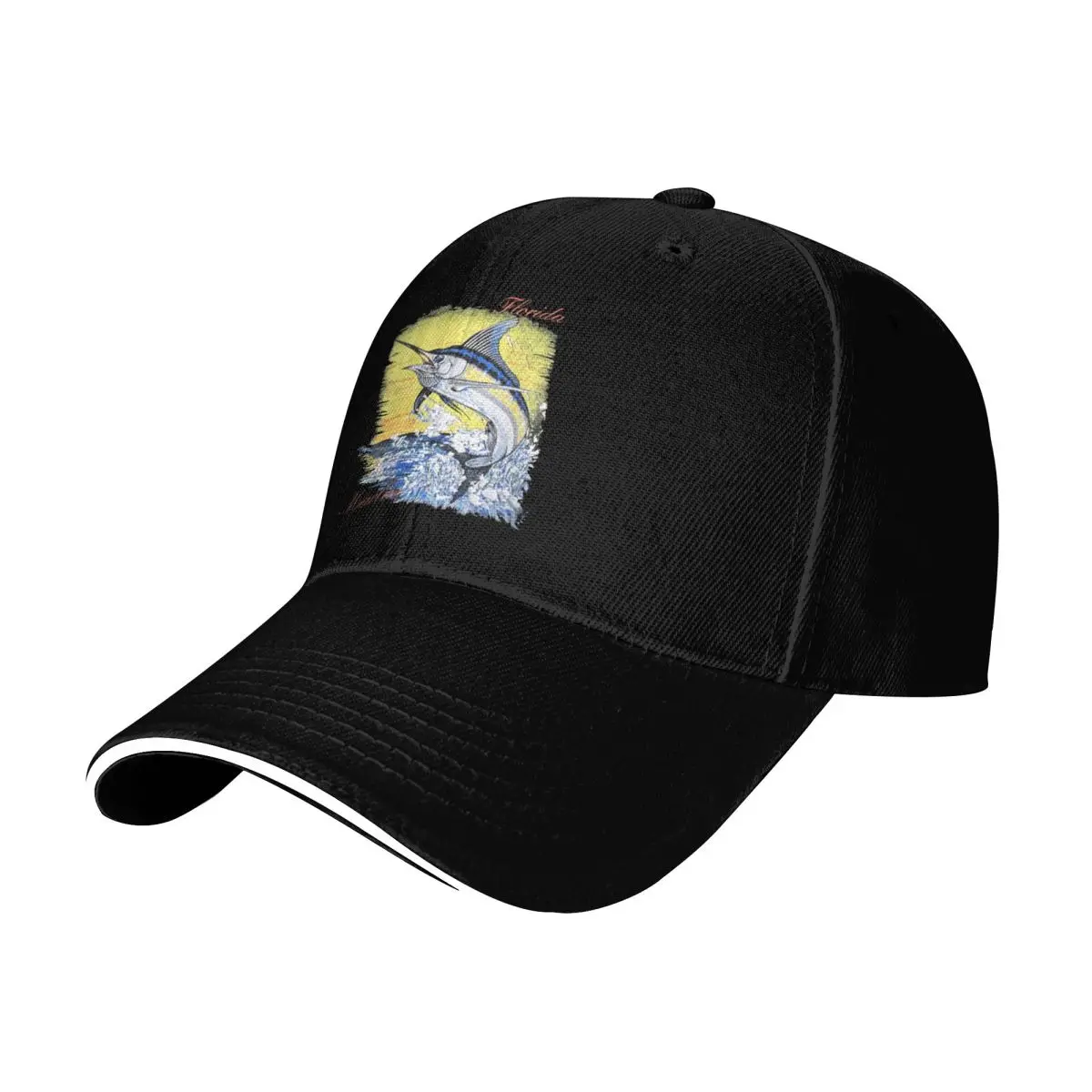 

90S Florida Marlin Fish Men Cap Caps Men Sports Caps Caps For Men Summer 2025 Man Hat Baseball Cap