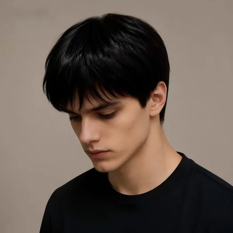 Male short hair synthetic wig for Halloween cosplay wig for role-playing party daily wig set
