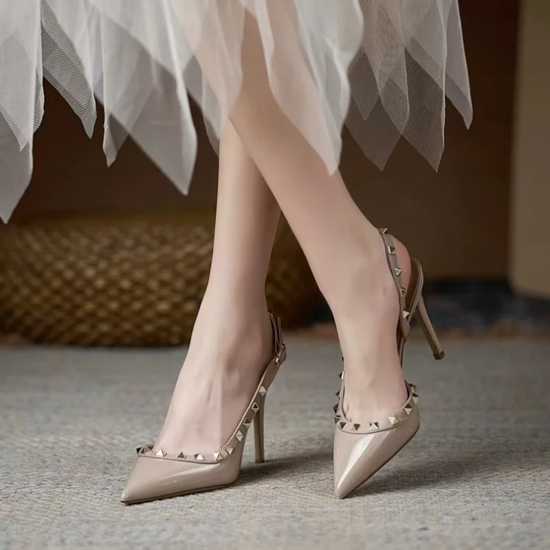 

*Hot Selling Summer Elegant Pointed High-heeled Sandals for Women Plus Size Fashionable New Comfortable Slim Heel Party Sandals