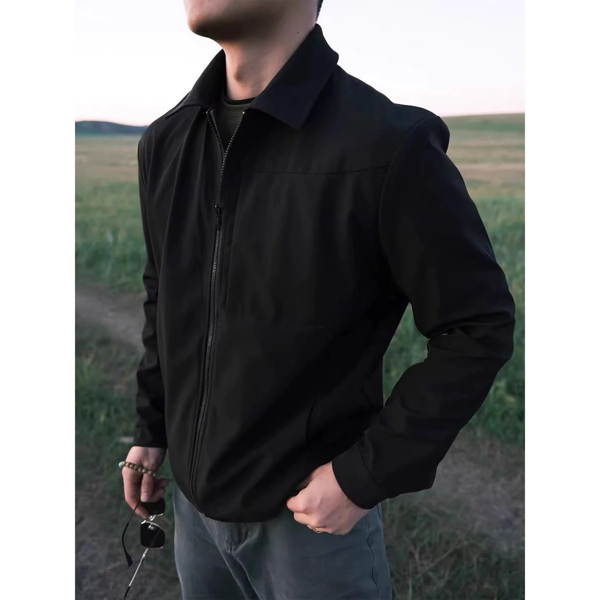 

Американский функциональный тройной байзинский птичий рекламный джет для мужчин, дышащий я цвет, байзиновый уличный воротник Z...