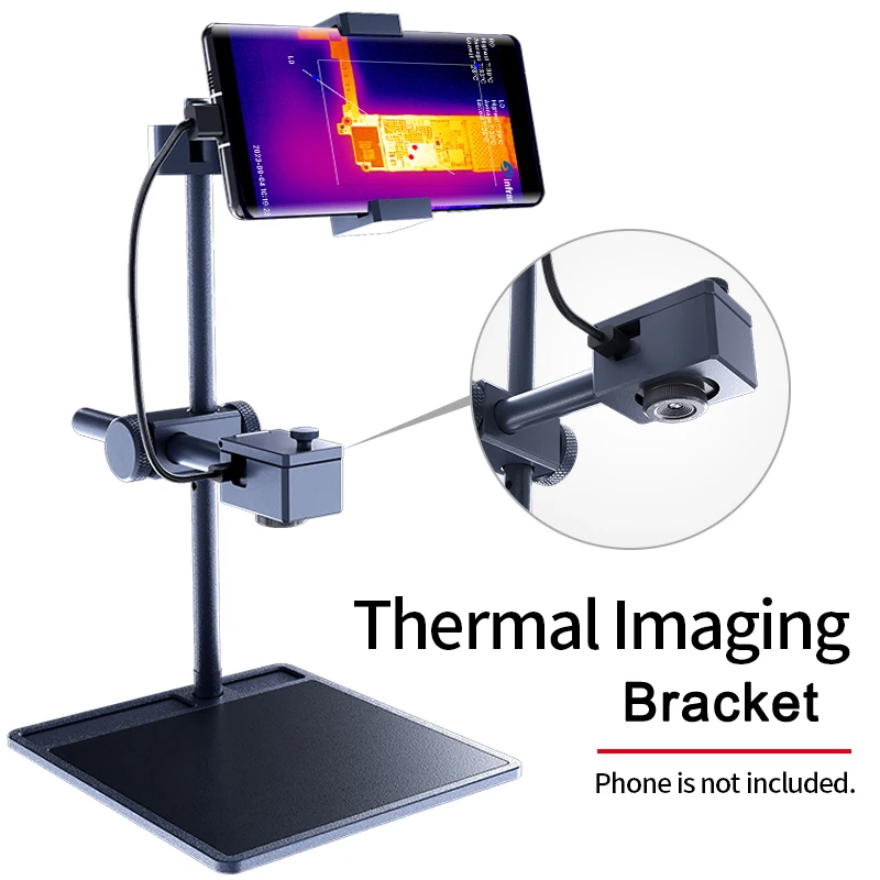 Imagem -02 - Infiray Thermal Imaging Câmera Bracket Instrumento de Diagnóstico Rápido Pcb Almofada de Reparação Especial Base de Liga de Alumínio T2s Plus T2l